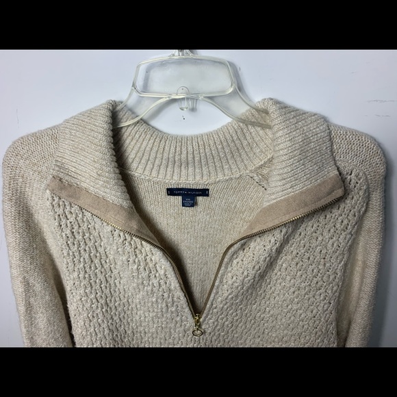 Tommy Hilfiger XXL Men’s Sweater Tan open knit. - Picture 5 of 7